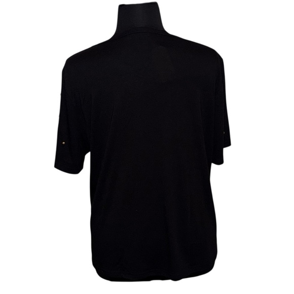 NWT Black T-Shirt with Red Glitter Lips Plus 4X - Picture 3 of 14